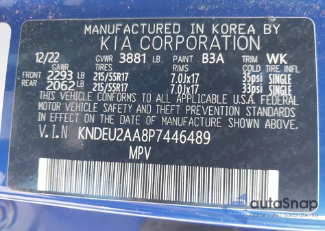 2023 Kia Seltos S z USA, uszkodzony, nr VIN KNDEU2AA8P7446489